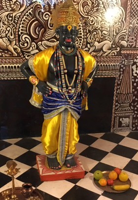 Heilige Figur Krishna Tempel