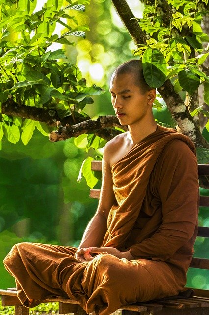 Meditierender Mönch