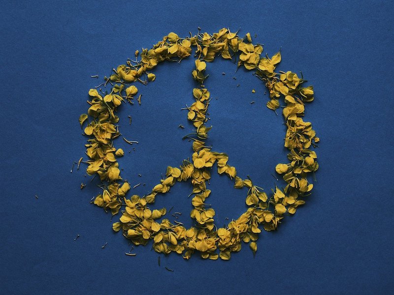 PEACE blau_gelb
